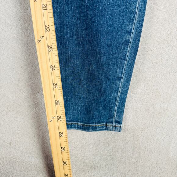 Good American Jean Women 6/28 Medium Wash Blue Denim Good Legs Skinny Distressed - Picture 12 of 15